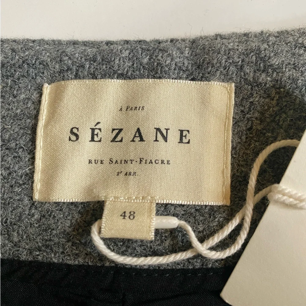 New Sézane Damon Wool Trousers New With Tags Sz 16 - Picture 7 of 9
